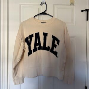 Zara Cream Yale University Sweatshirt